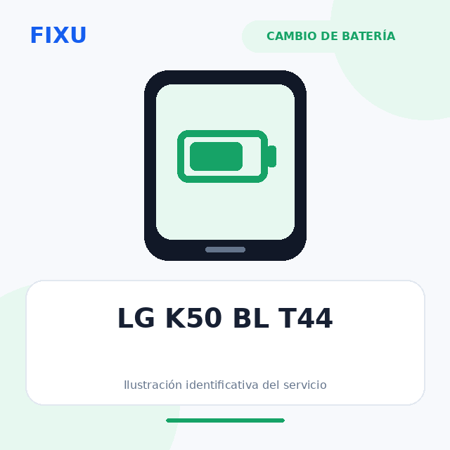 LG K50 BL T44 – Cambio de batería