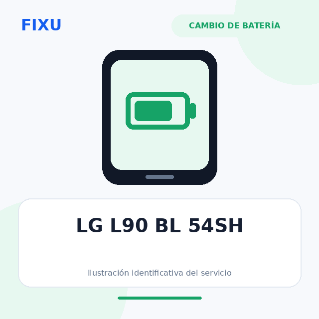 LG L90 BL 54SH – Cambio de batería