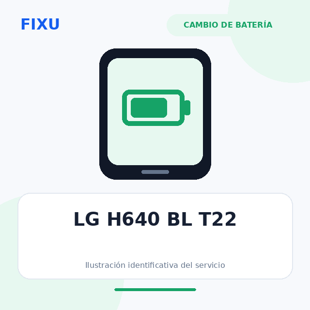 LG H640 BL T22 – Cambio de batería