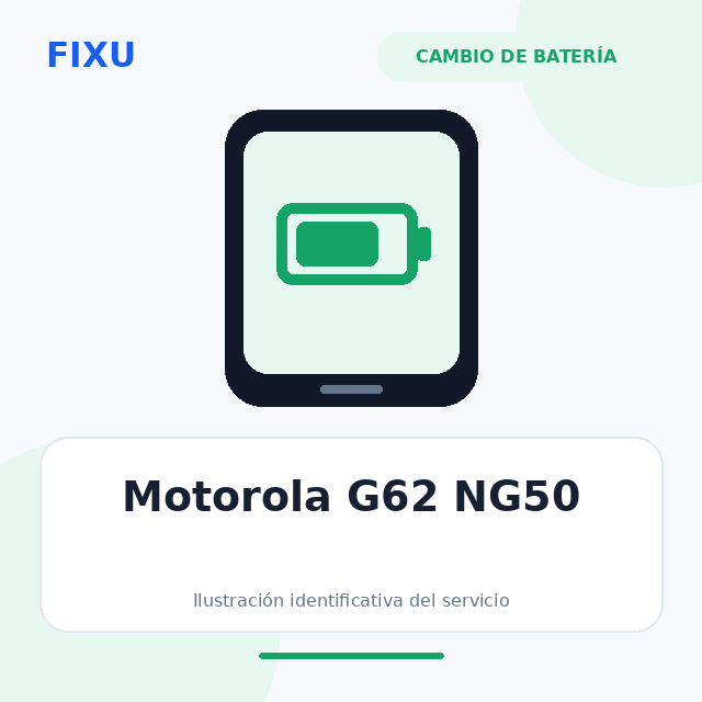 Motorola G62 NG50 – Cambio de batería