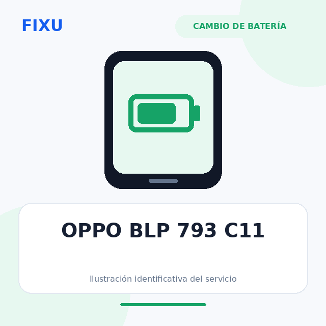 OPPO BLP 793 C11 – Cambio de batería