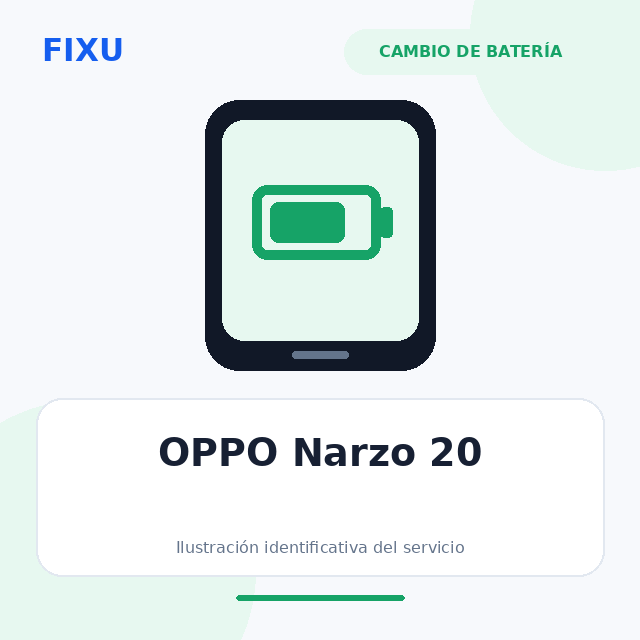 OPPO Narzo 20 – Cambio de batería