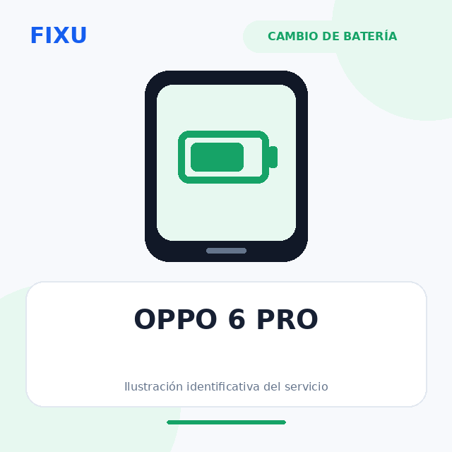 OPPO 6 PRO – Cambio de batería