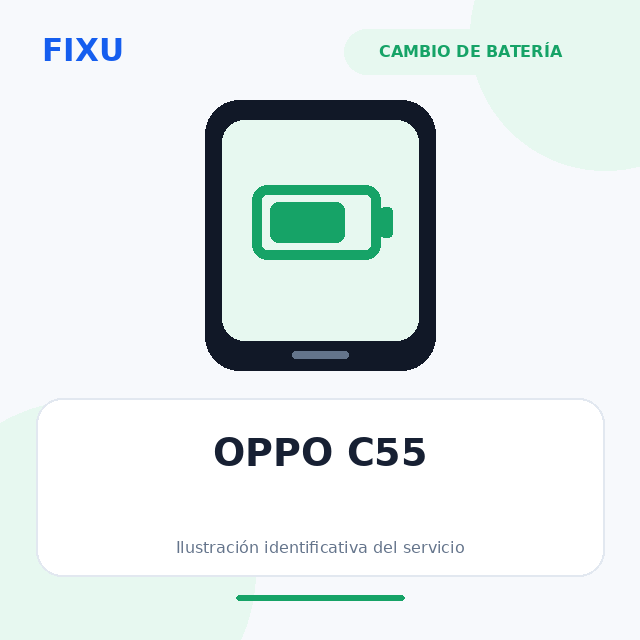 OPPO C55 – Cambio de batería