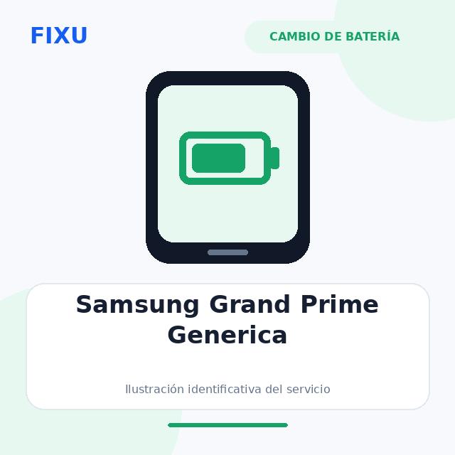 Samsung Grand Prime Generica – Cambio de batería