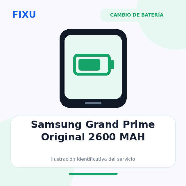 Samsung Grand Prime Original 2600 MAH – Cambio de batería