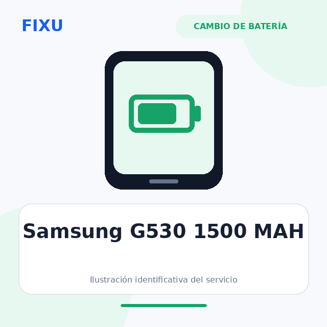 Samsung G530 1500 MAH – Cambio de batería