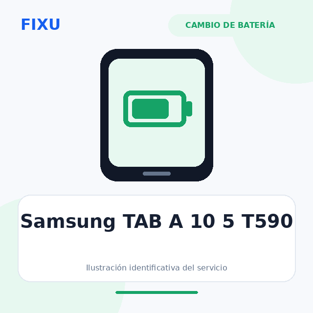 Samsung Galaxy Tab A 10.5 – Cambio de batería