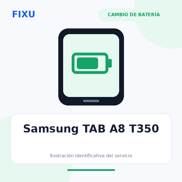 Samsung Galaxy Tab A 8.0 – Cambio de batería