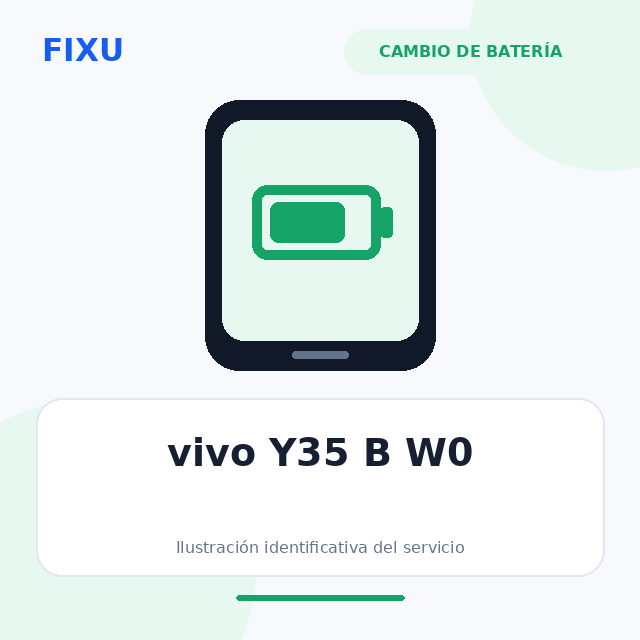 vivo Y35 B W0 – Cambio de batería