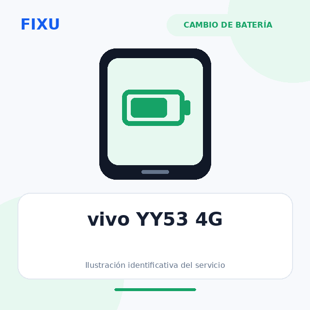 vivo YY53 4G – Cambio de batería