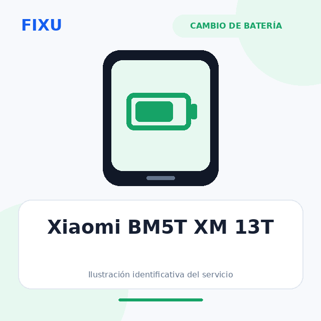 Xiaomi BM5T XM 13T – Cambio de batería