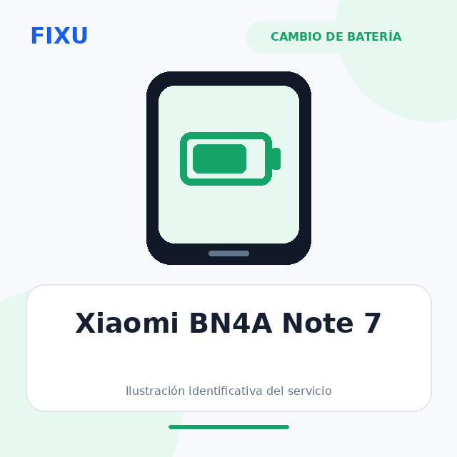 Xiaomi BN4A Note 7 – Cambio de batería