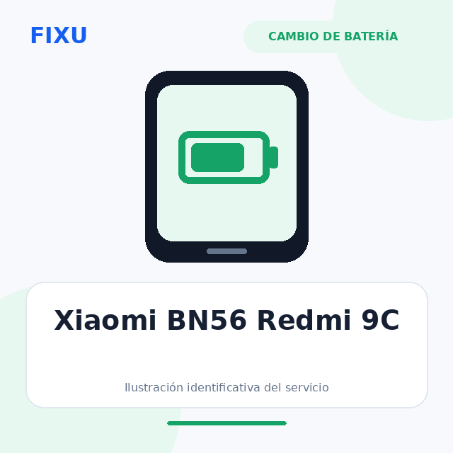Xiaomi BN56 Redmi 9C – Cambio de batería