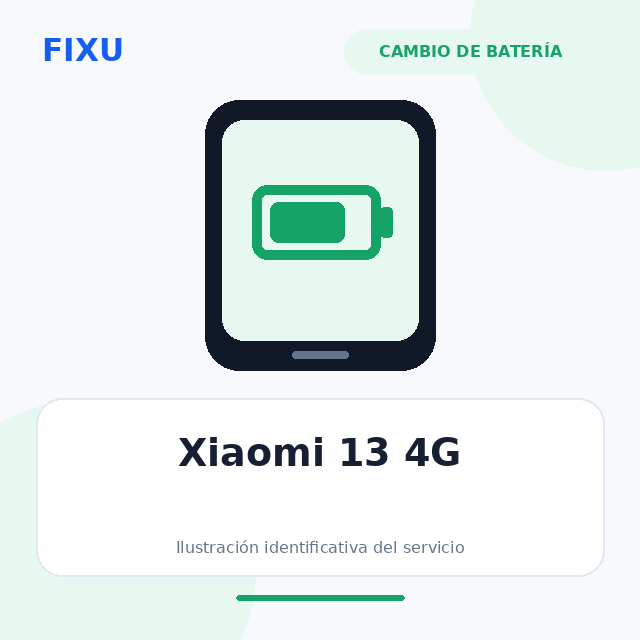 Xiaomi Redmi 13 4G – Cambio de batería
