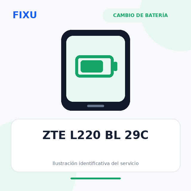 ZTE L220 BL 29C – Cambio de batería