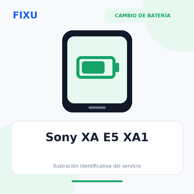Sony XA E5 XA1 – Cambio de batería